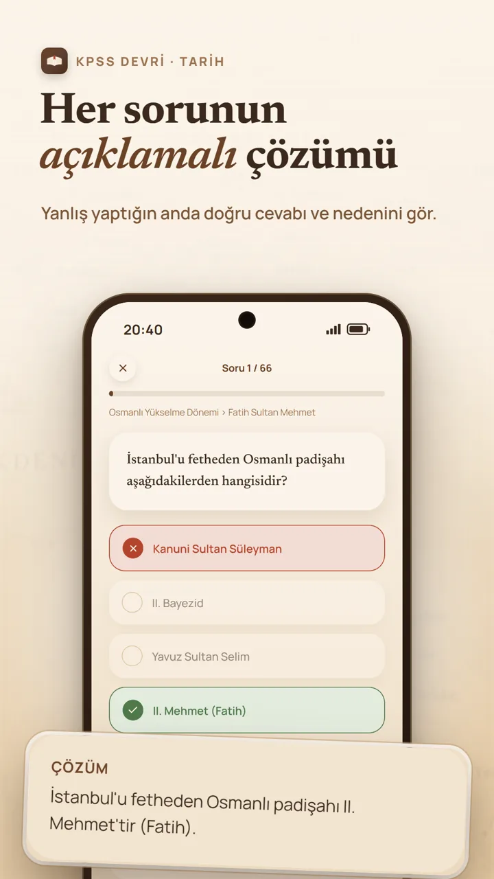 Açıklamalı soru çözümü