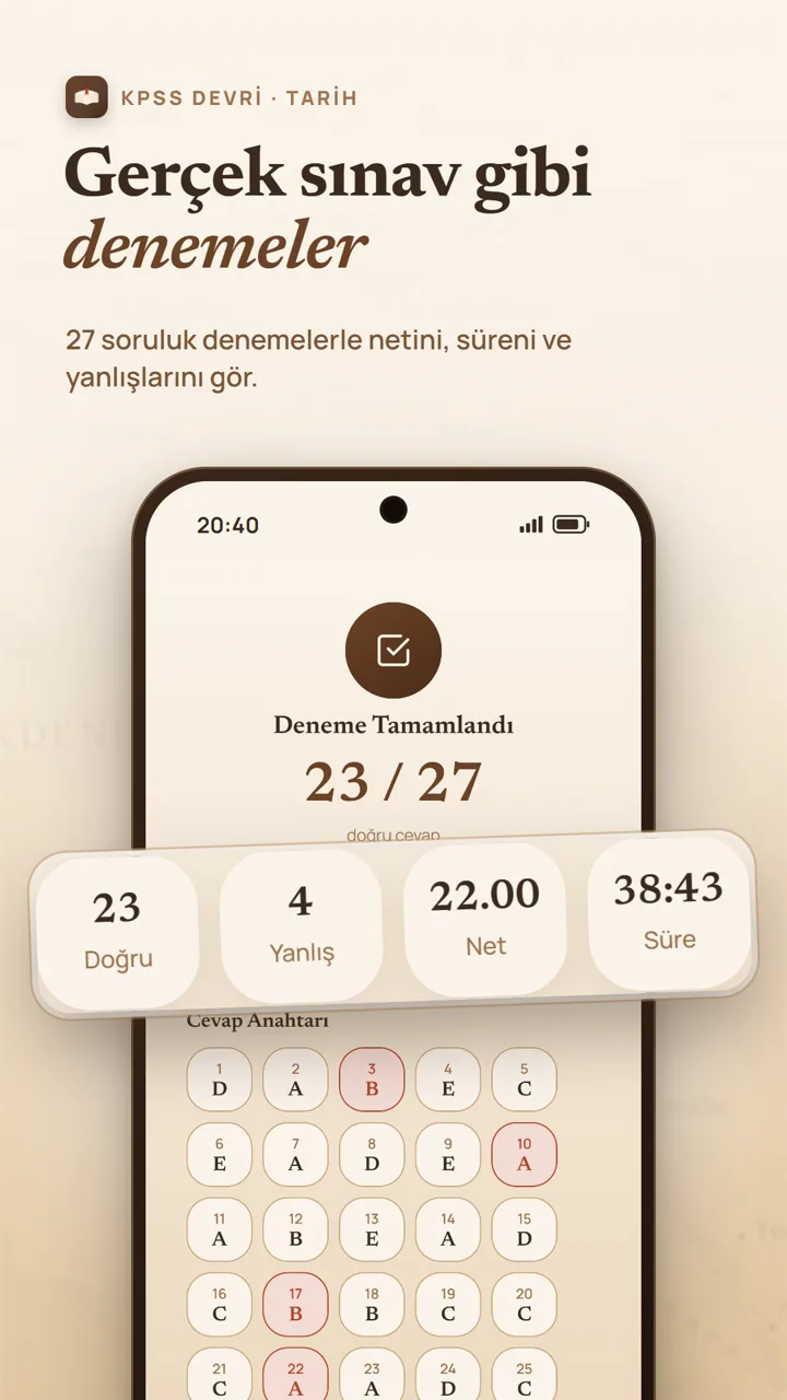 Deneme sonucu